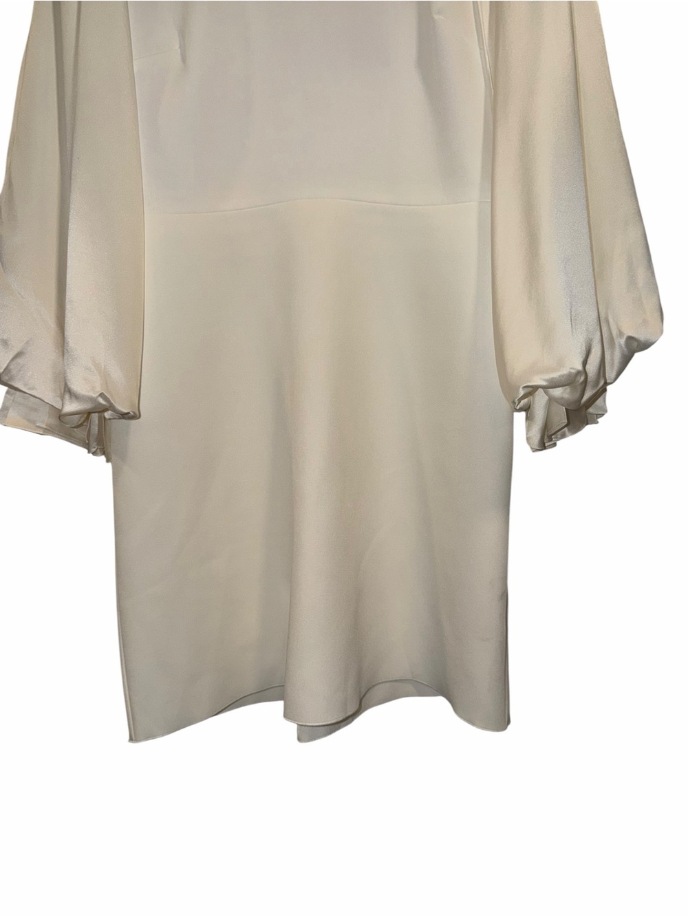 Roksanda Ivory White Mini Dress Puff Sleeve 6 Bridal Wedding Bachelorette NWT 🟠 - Picture 7 of 13